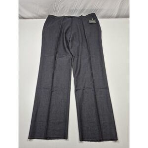 VTG Ralph Lauren Dress Pants Mens 46x37 Gray Wool Flat Front NWT Unhemmed